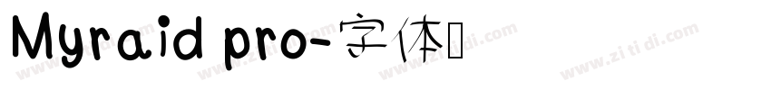 Myraid pro字体转换